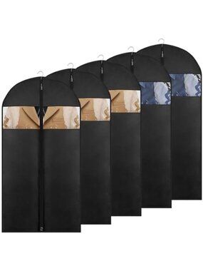 Garment Bag Suit Cover Travel Zippered Waterproof Dustproof Storage